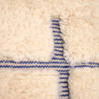 Tapis Béni Ouarain - Géométrique bleu majorelle