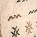 Tapis Kilim - Symboles berbères tons naturels