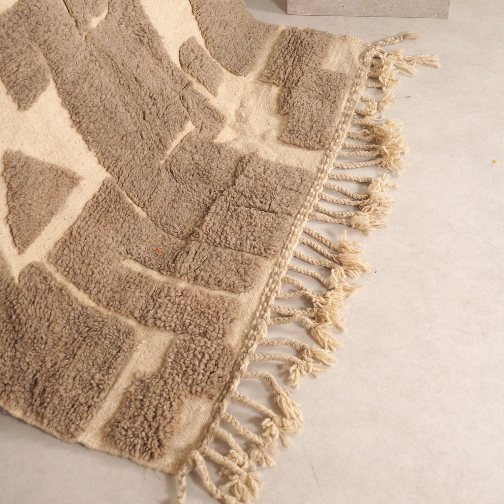 Tapis Mrirt 220 x 160 cm - beige motifs géométriques