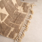 Tapis Mrirt - beige motifs géométriques