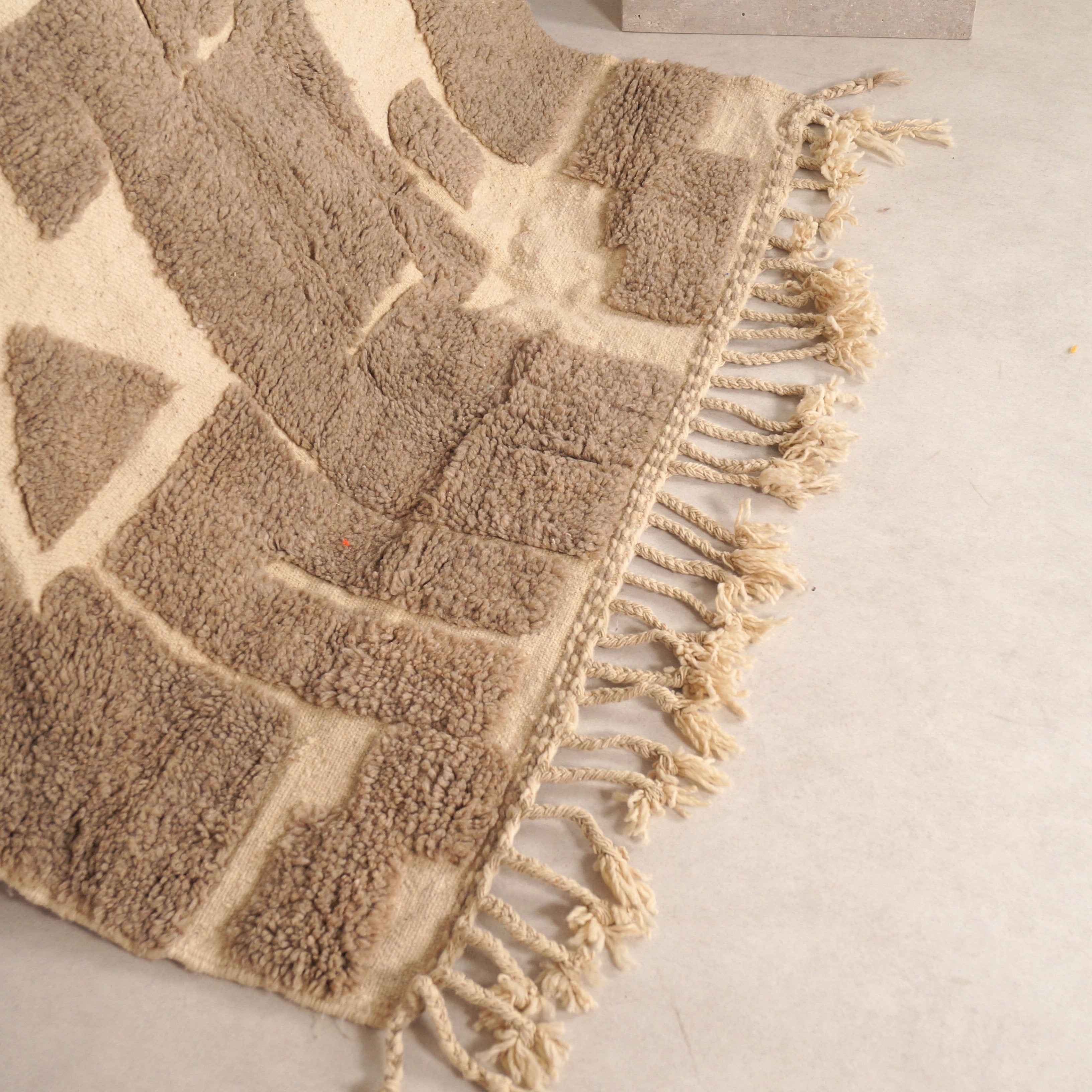 Tapis Mrirt 220 x 160 cm - beige motifs géométriques
