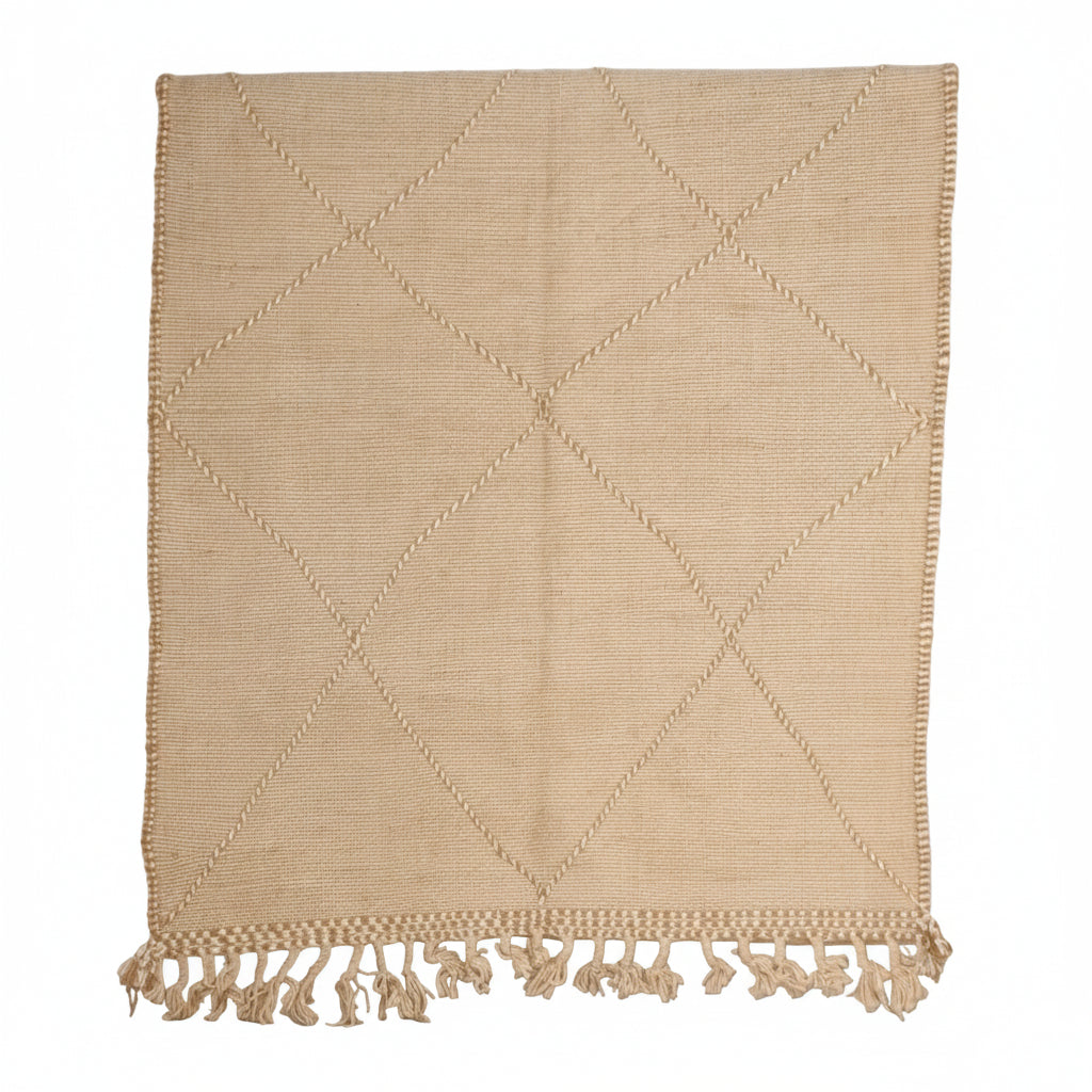 Tapis Zanafi 220 x 160 cm  - Beige Motifs Losange