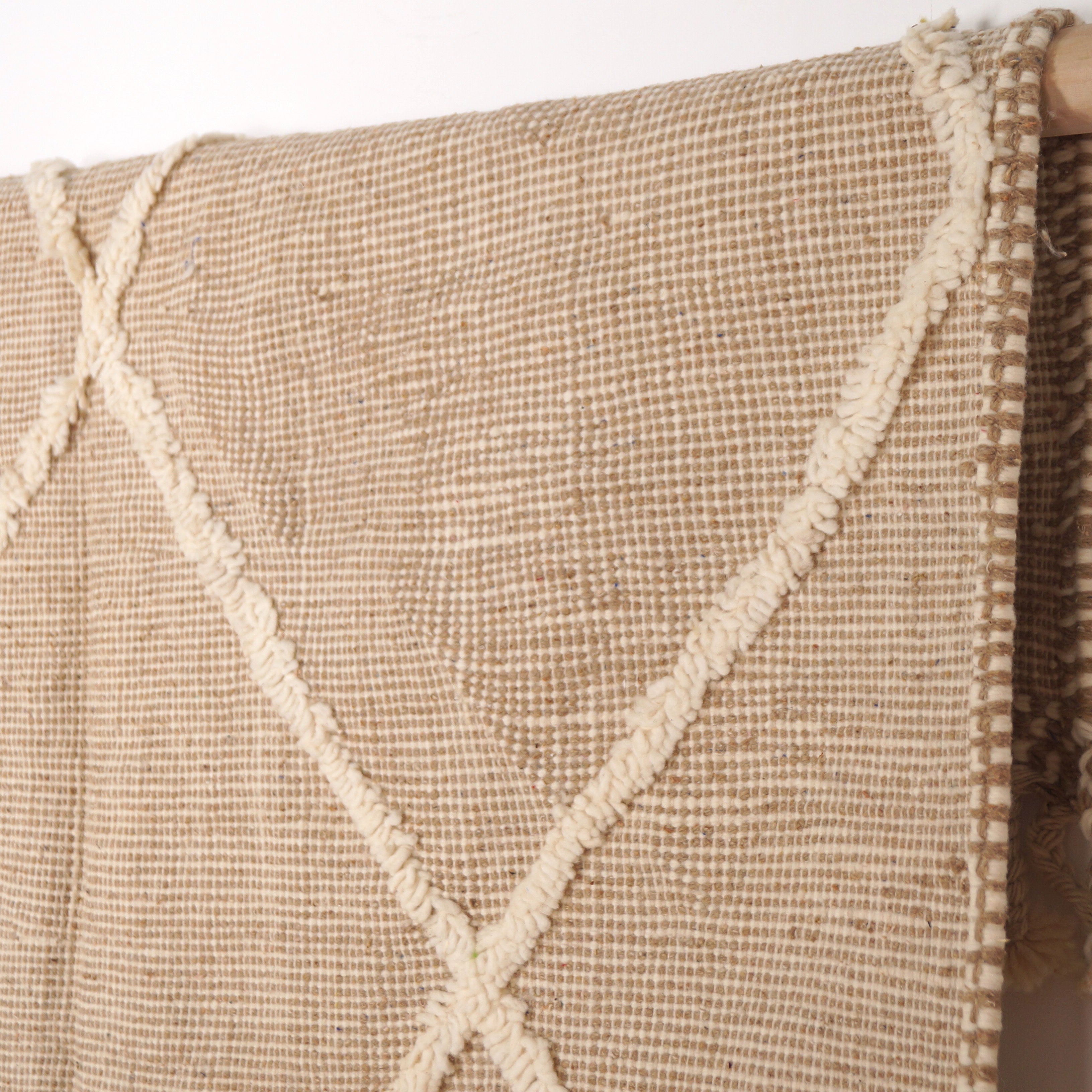 Tapis Zanafi 235 x 140cm -  Beige Motifs Losanges