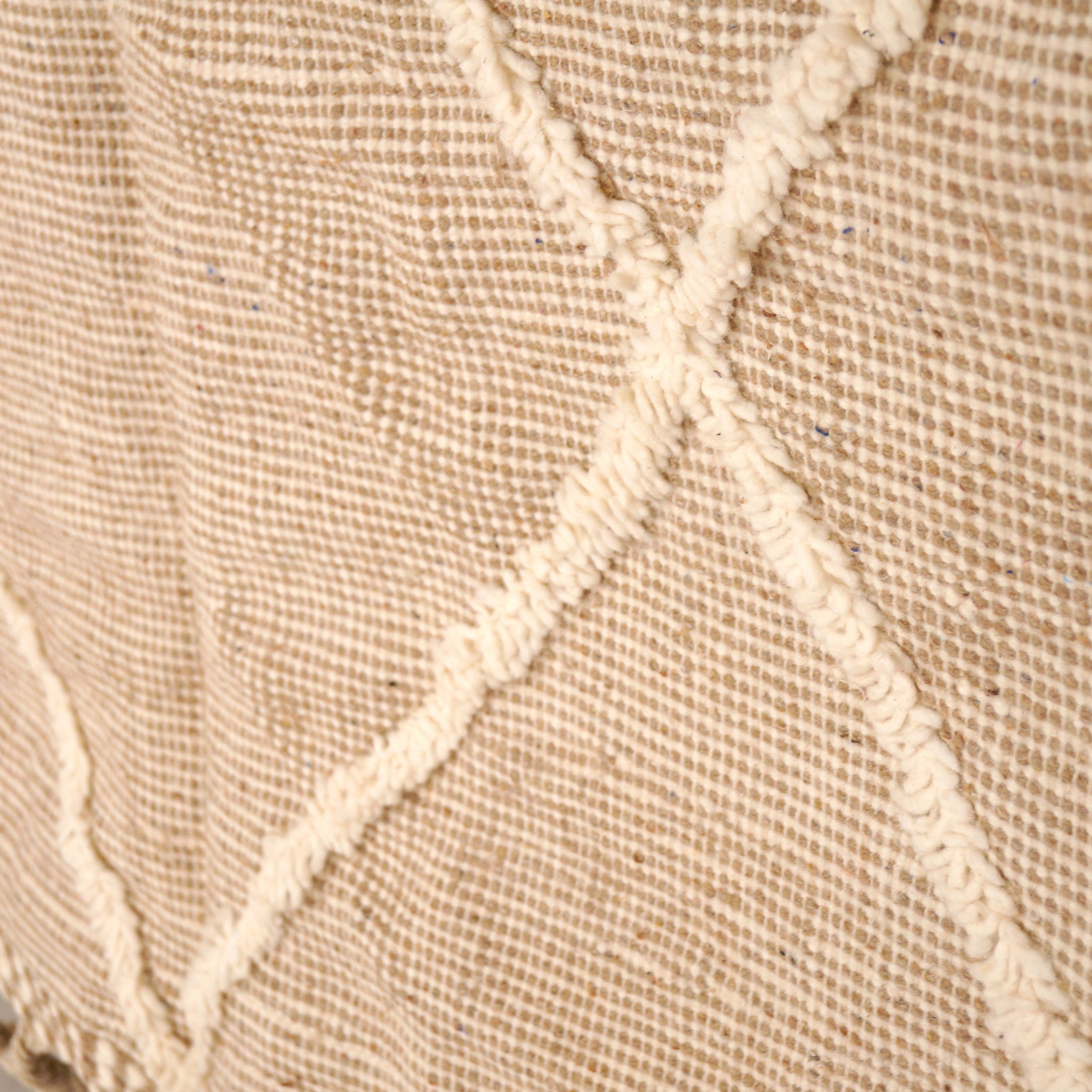 Tapis Zanafi 235 x 140cm -  Beige Motifs Losanges