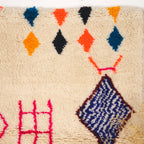 Tapis berbère Azilal - Symboles berbères multicolores