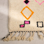 Tapis berbère Azilal - Symboles berbères multicolores