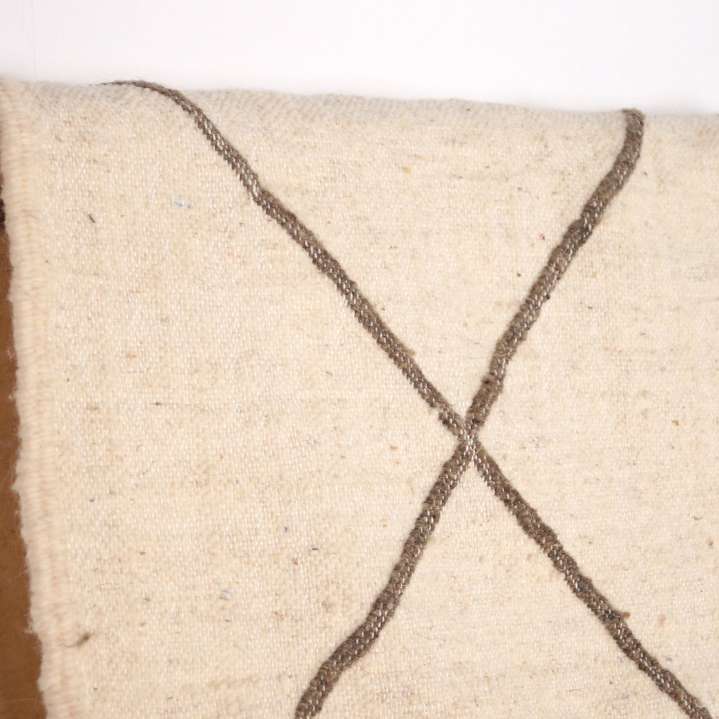 Tapis berbère Kilim 240 x 150 cm - Géométrique marron