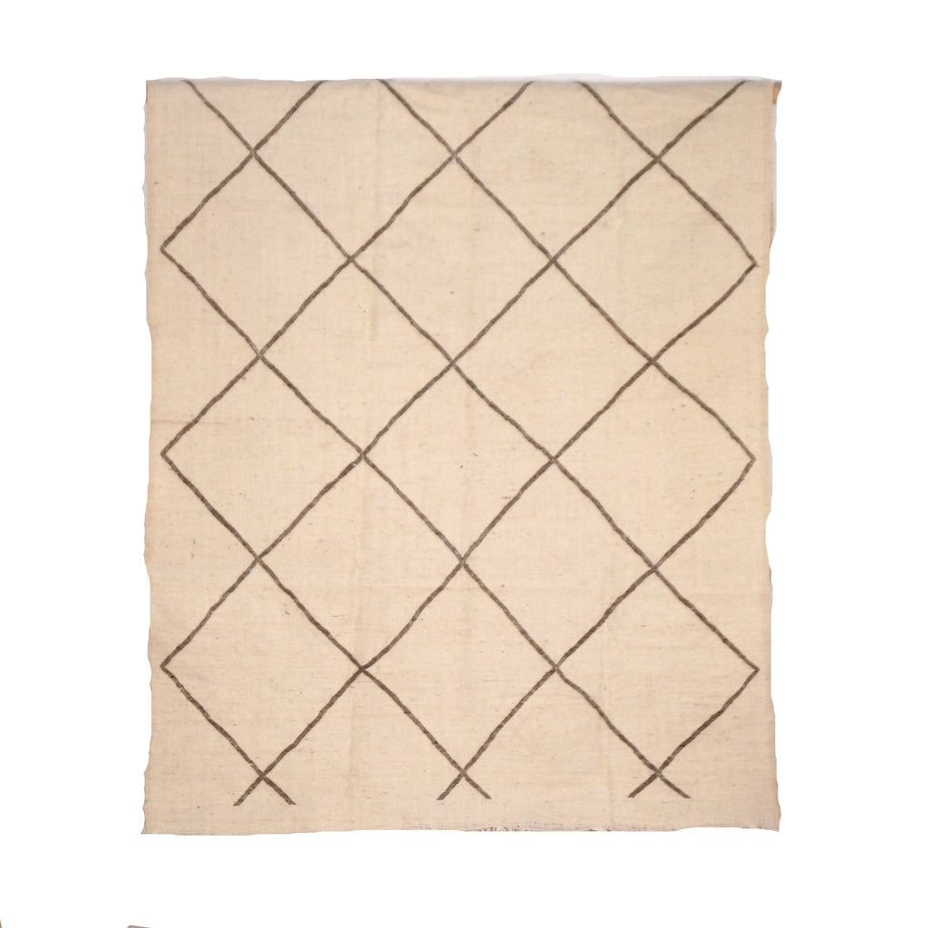 Tapis berbère Kilim 240 x 150 cm - Géométrique marron