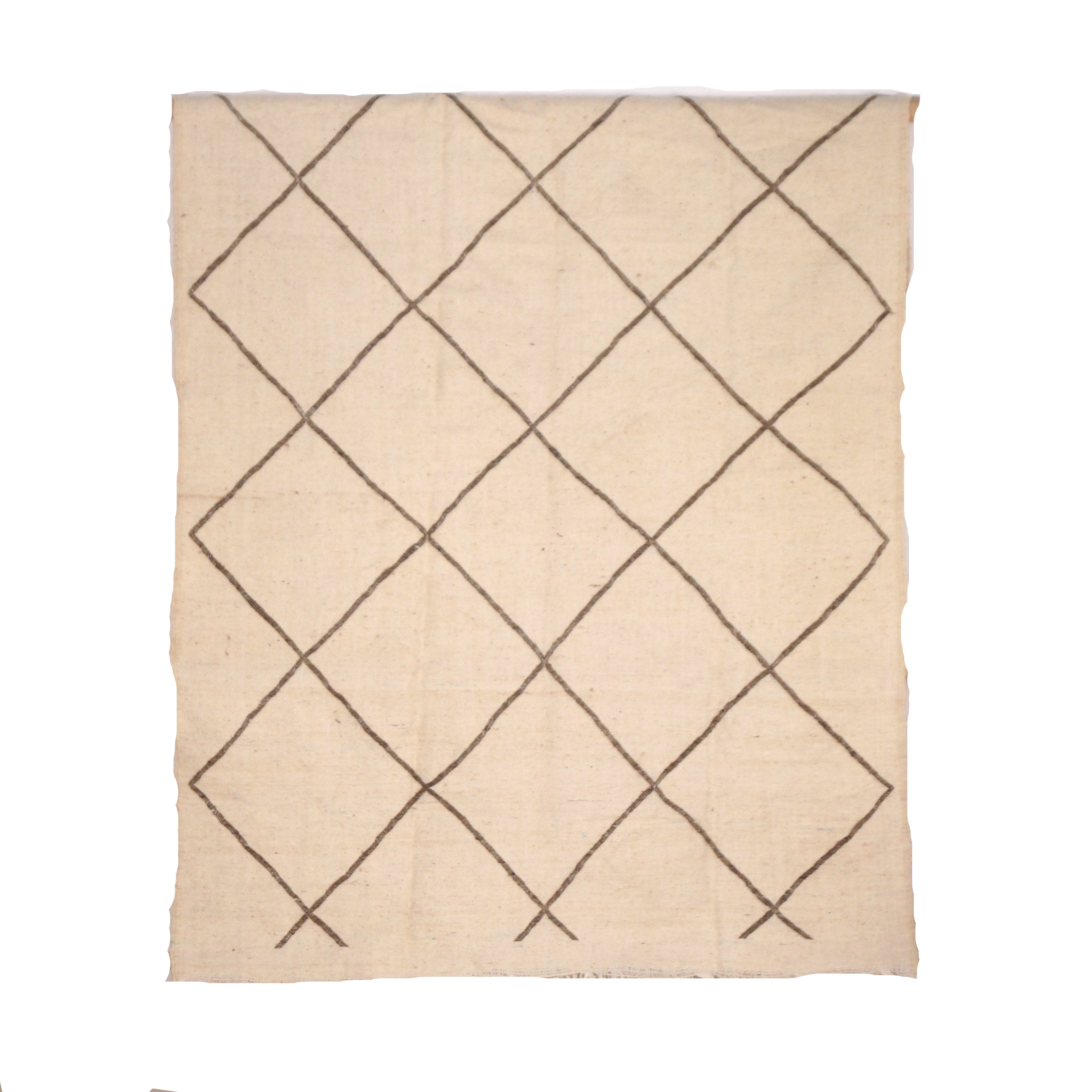 Tapis berbère Kilim 240 x 150 cm - Géométrique marron