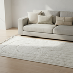Tapis Béni Ouarain blanc - Arche