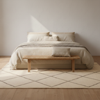 Tapis berbère Kilim - Géométrique marron