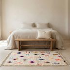 Tapis berbère Azilal - Dessins multicolores