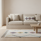 Tapis berbère Azilal - Dessins multicolores
