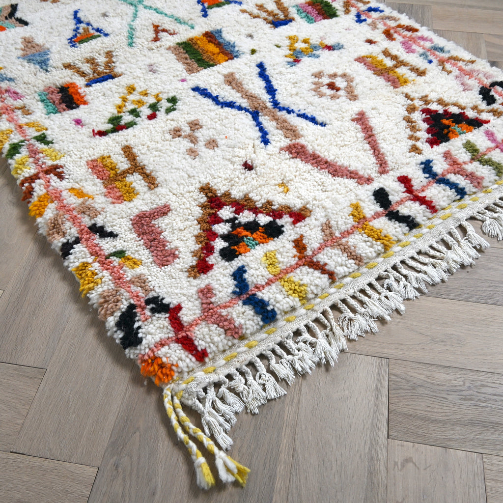 Tapis berbère Azilal - Dessins multicolores