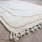 Tapis Béni Ouarain blanc - Arche